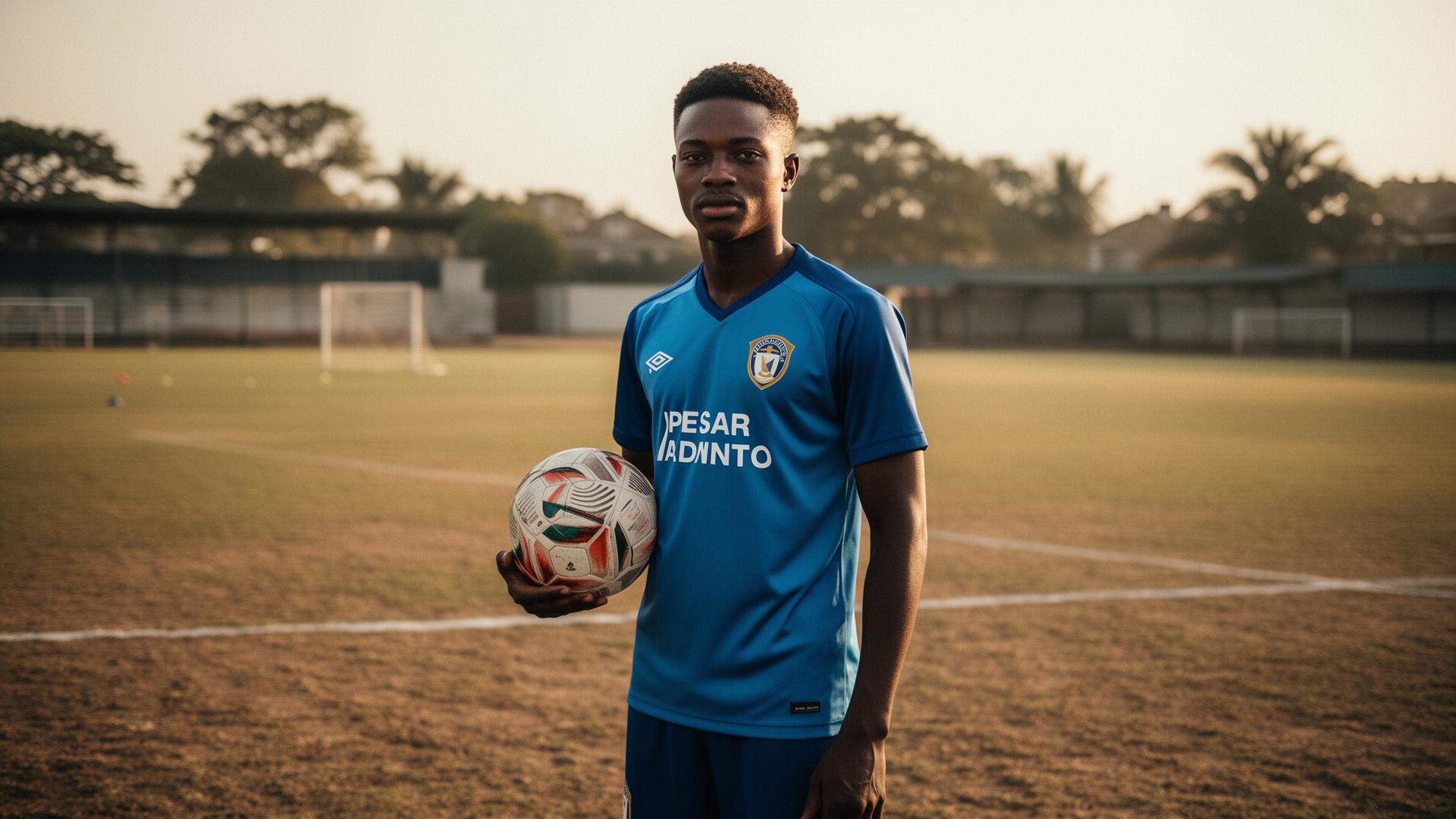 Fossito Football Academy player on the training pitch